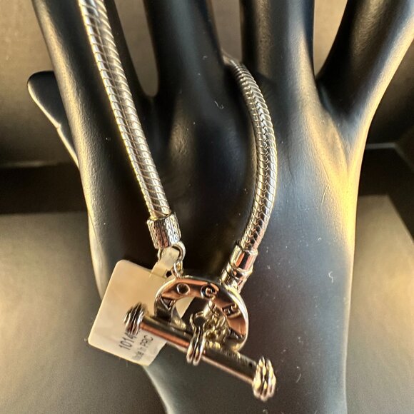 ✨ Chamilia Sterling Silver Toggle Bracelet – 7.9” – Retired Style! ✨ - Picture 3 of 3